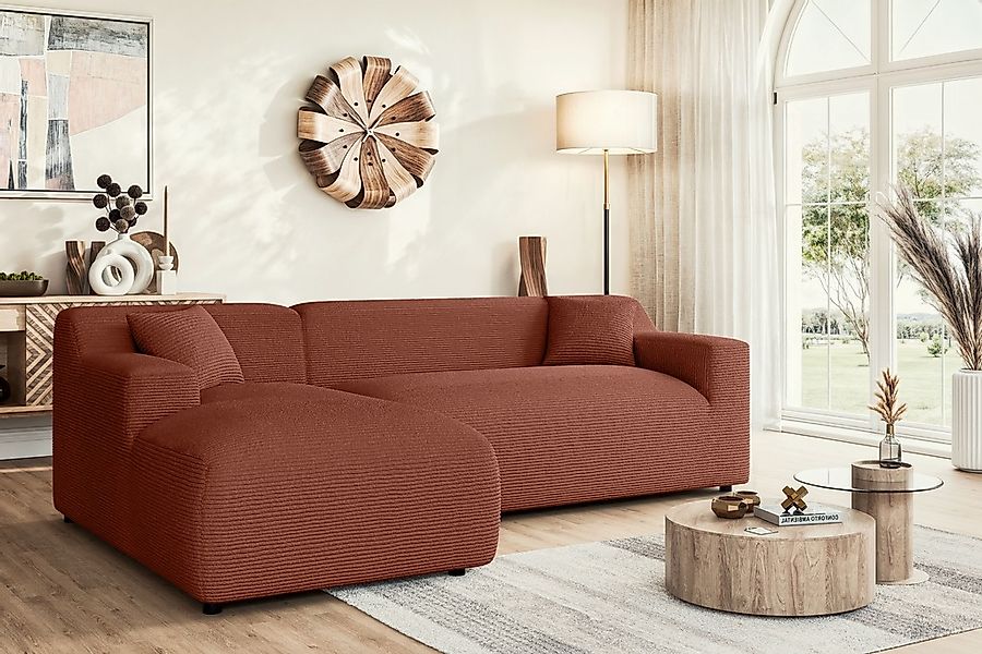 Home affaire Ecksofa "LILLIANA Designsofa, L-Form mit Recamiere rechts/link günstig online kaufen