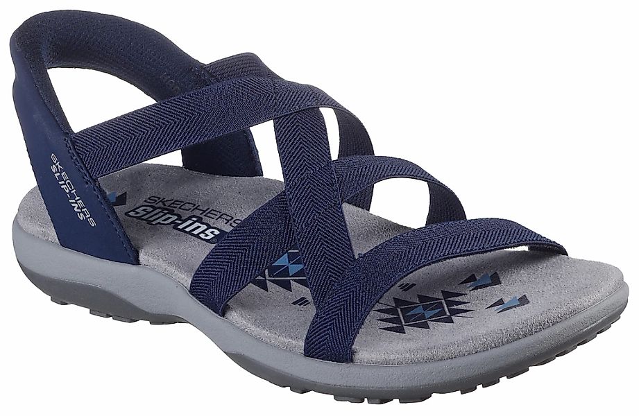 Skechers Sandale "REGGAE SLIM-STRETCH FLEX", Flats, Trekking Sandale mit Sl günstig online kaufen