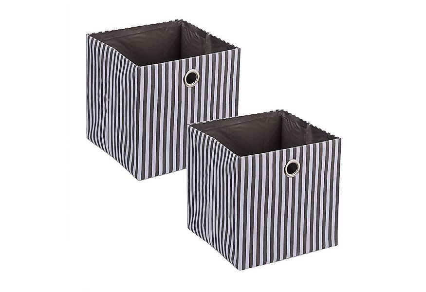 relaxdays Aufbewahrungsbox grau im 2er Set günstig online kaufen