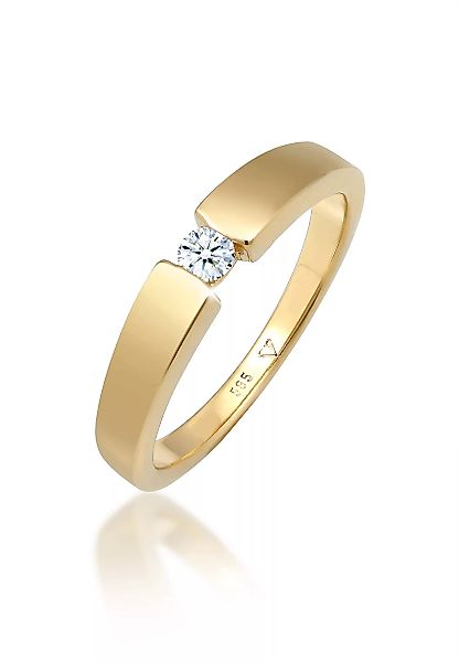 Elli DIAMONDS Verlobungsring "Verlobungsring Diamant (0.11 ct.) 585 Gelbgol günstig online kaufen