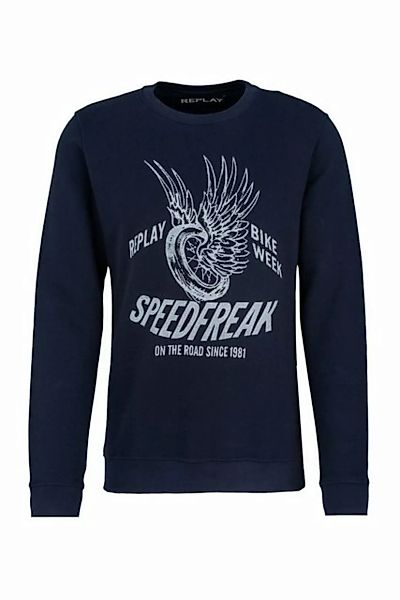 Replay Sweatshirt Speedfreak aus reiner Baumwolle günstig online kaufen