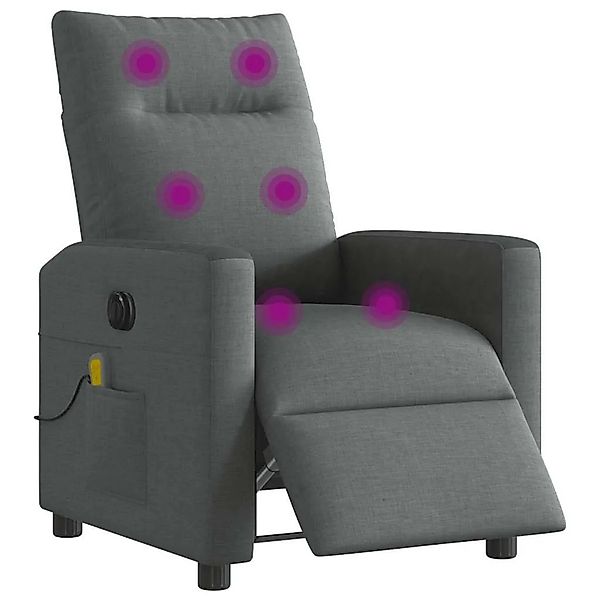 vidaXL Massagesessel Elektrisch Dunkelgrau Stoff 3324046 günstig online kaufen