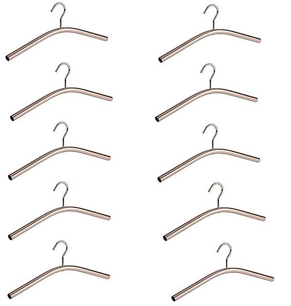 OUTLET-NORD Kleiderbügel WENKO Ben, (10-tlg), Garderobenbügel vernickelt Ku günstig online kaufen