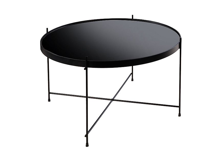 riess-ambiente Beistelltisch ELEGANCE 70cm schwarz - Glas, Metallgestell, r günstig online kaufen