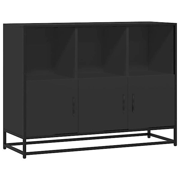 vidaXL Sideboard Schwarz 100x35x76 cm Holzwerkstoff 849029 günstig online kaufen