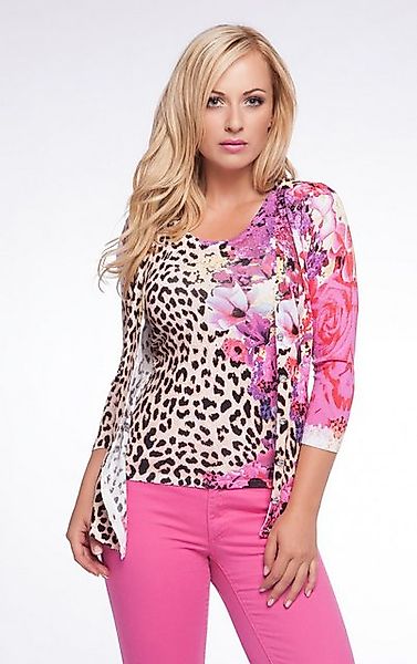 Passioni Cardigan Twinset mit Leoparden- und günstig online kaufen