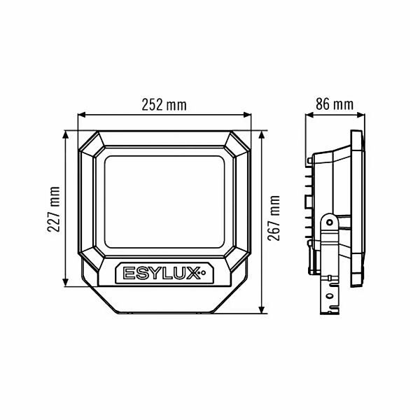 ESYLUX LED-Strahler ADF 5000K m.MontBügel sw SUN OFL TR3700 850BK - EL10810 günstig online kaufen