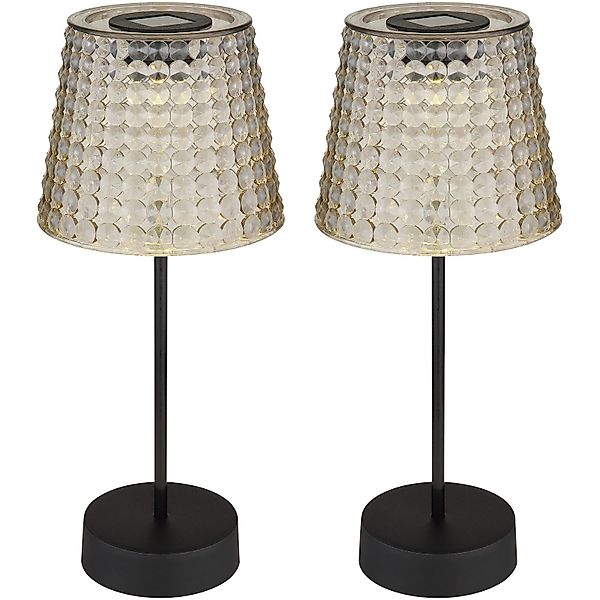 bmf-versand LED Solarleuchte Tischlampe 2er Set günstig online kaufen
