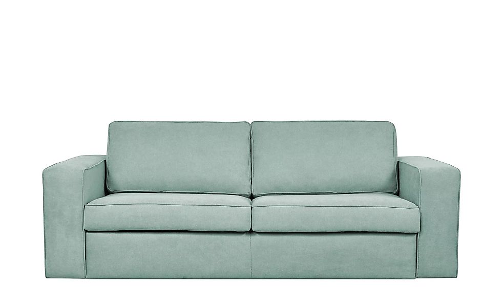 Schlafsofa - blau - 206 cm - 88 cm - 95 cm - Polstermöbel > Sofas > 3-Sitze günstig online kaufen