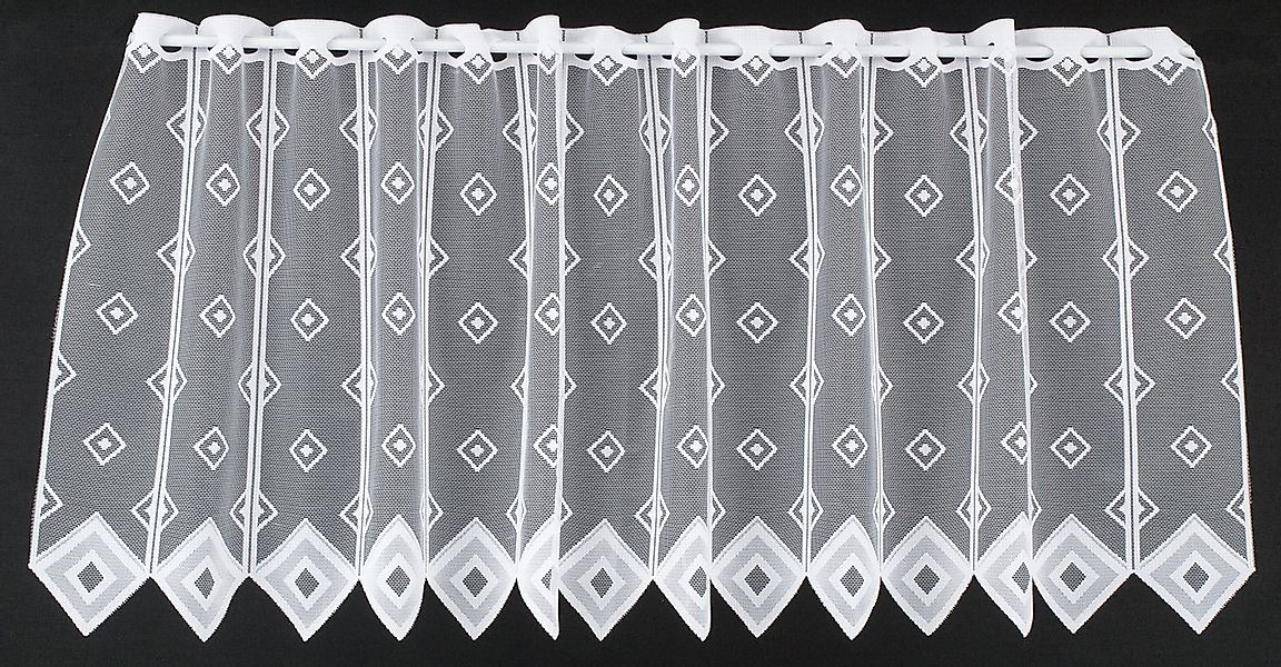 Gardinen Kranzusch Scheibengardine Quadrate, Stangendurchzug, transparent, günstig online kaufen