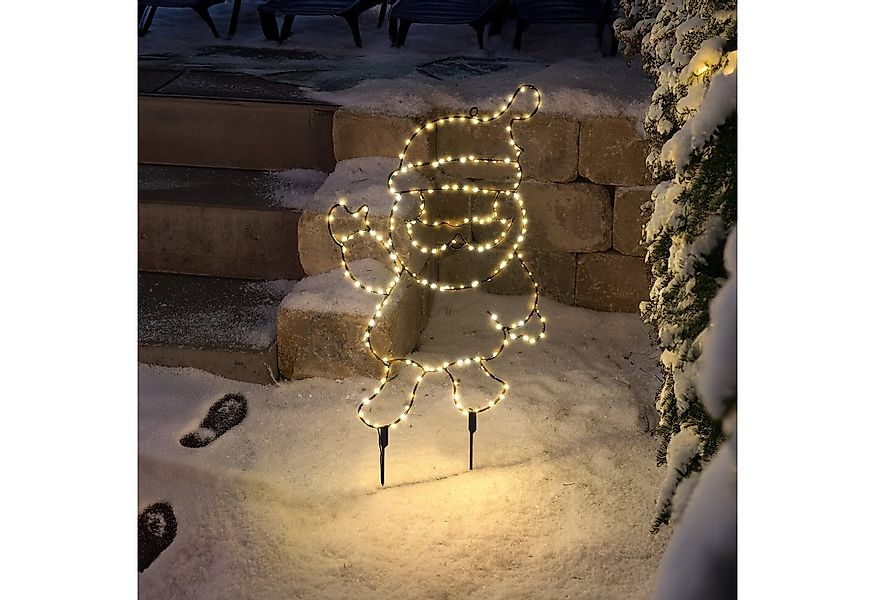 esotec LED Gartenleuchte Solar Weihnachtsmann H=70cm 200LEDs Weihnachtsdeko günstig online kaufen