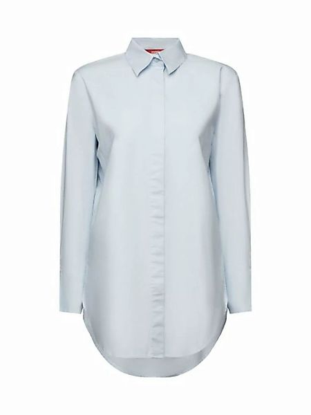 Esprit Langarmbluse Oversize-Bluse aus Baumwoll-Popeline günstig online kaufen
