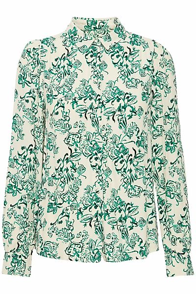 Atelier Rêve Longsleeve IRNOELLA SH7 gemusterte Bluse mit Kragen günstig online kaufen