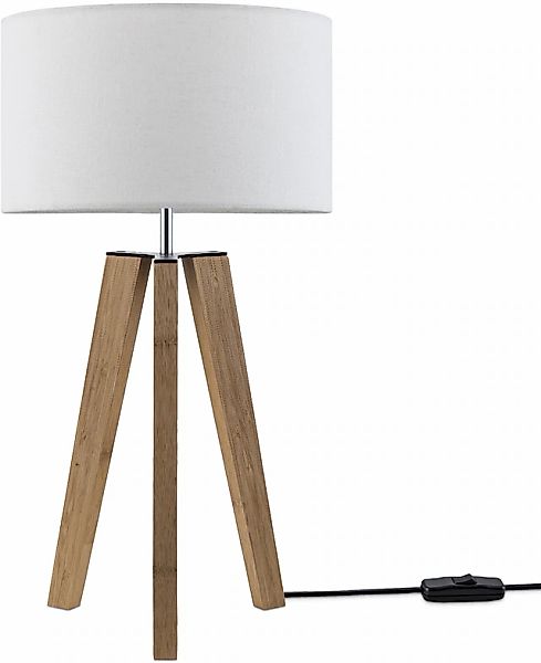 Paco Home Tischleuchte »Canvas uni Color«, 1 flammig, Leuchtmittel E27   oh günstig online kaufen