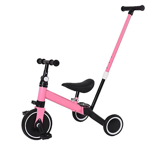 JEOBEST Laufrad 4 in 1 Dreirad Lauflernrad Abnehmbarer Pedale für 1-4 Jahre günstig online kaufen