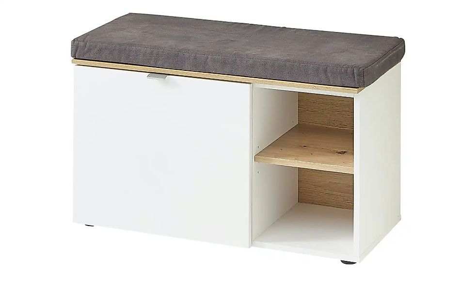 uno Garderobenbank  Turin ¦ weiß ¦ Maße (cm): B: 78 H: 50 T: 38.0 Bänke > E günstig online kaufen
