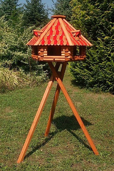 DSH DEKO SHOP HANNUSCH Vogelhaus XXL Luxus Vogelhaus mit Solarbeleuchtung V günstig online kaufen