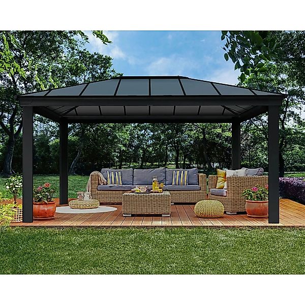 Palram - Canopia  Dallas 4.3 x 4.9 GartenPavillon Anthrazit günstig online kaufen