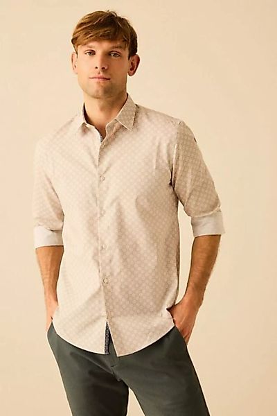 Next Langarmhemd Formelles Hemd mit Muster (1-tlg) günstig online kaufen