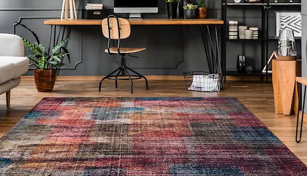 Bruno Banani Teppich »Alaina«, rechteckig, 6 mm Höhe, in moderner Used-Opti günstig online kaufen