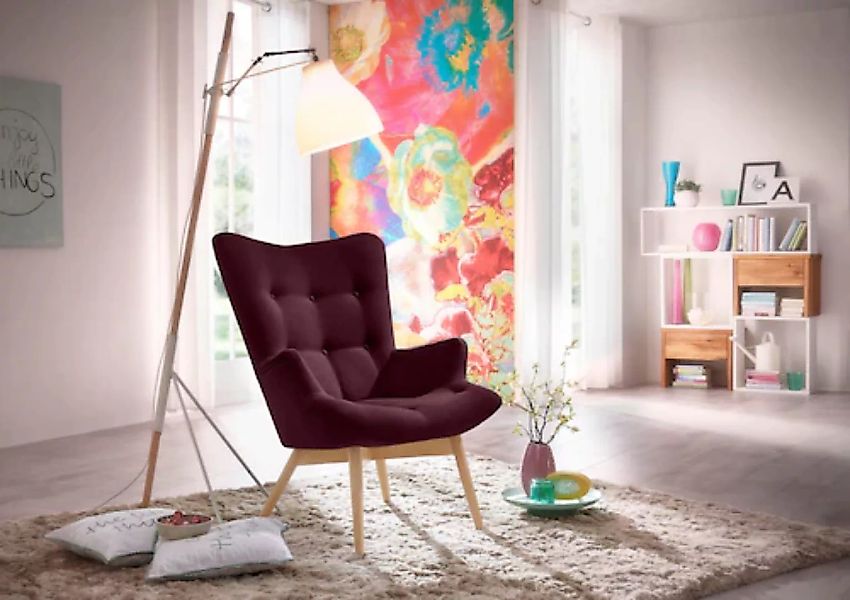 Max Winzer® Sessel »Arne, Hochlehnsessel, Loungesessel«, in Schalenform, im günstig online kaufen