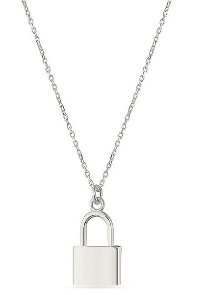Einzelstück Charm-Kette Halskette mit Schloss 925 Sterling Silber günstig online kaufen