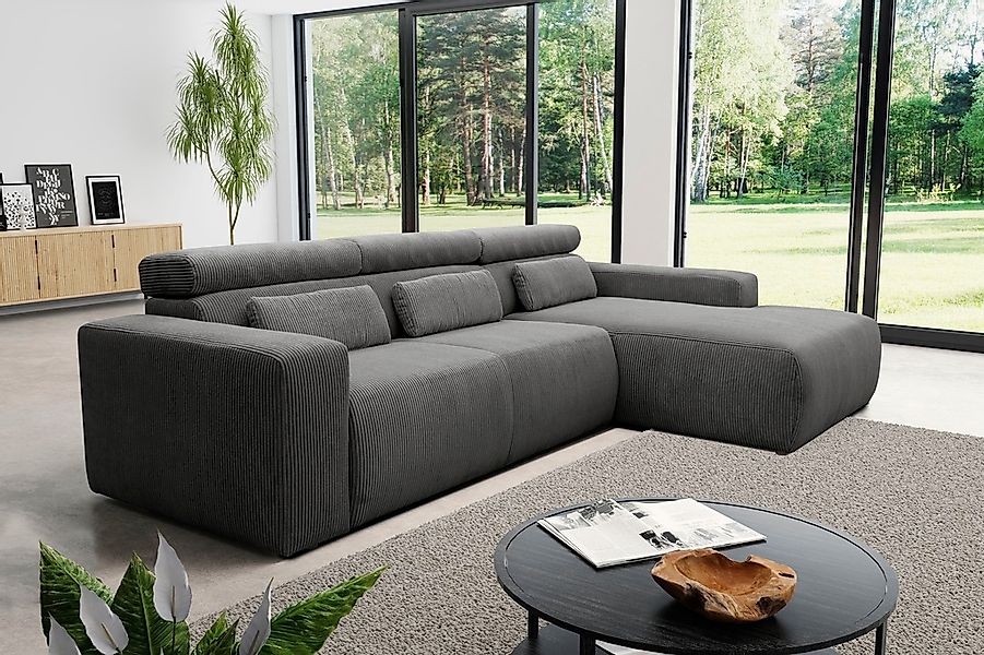 DOMO collection Ecksofa »Brandon B/T: 289/177 cm, belastbar bis 140kg/ Sitz günstig online kaufen