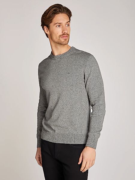 Calvin Klein Rundhalspullover "MOULINE CN SWEATER", mit Logostickerei günstig online kaufen