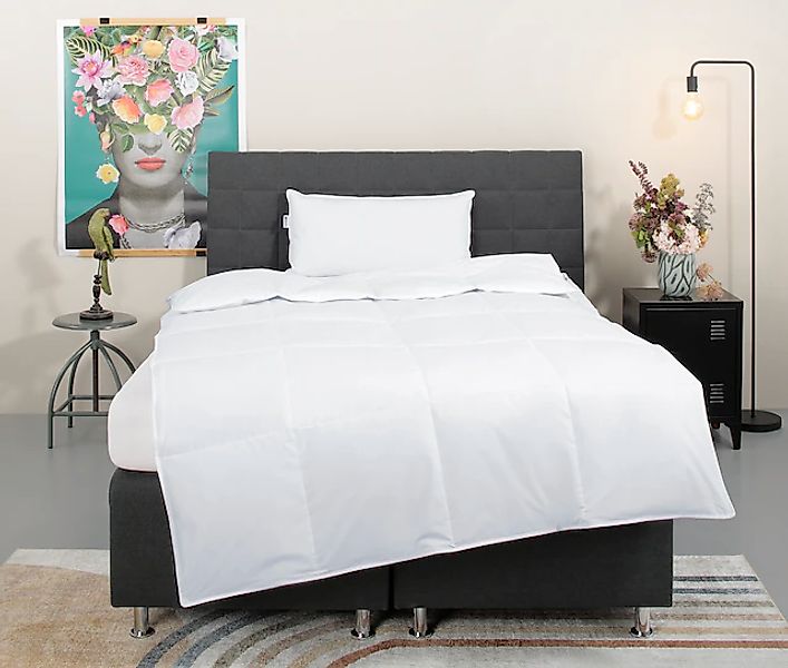 my home Daunenbettdecke + Kopfkissen »Cyra Set, Bettdecke 135x200 & 155x220 günstig online kaufen