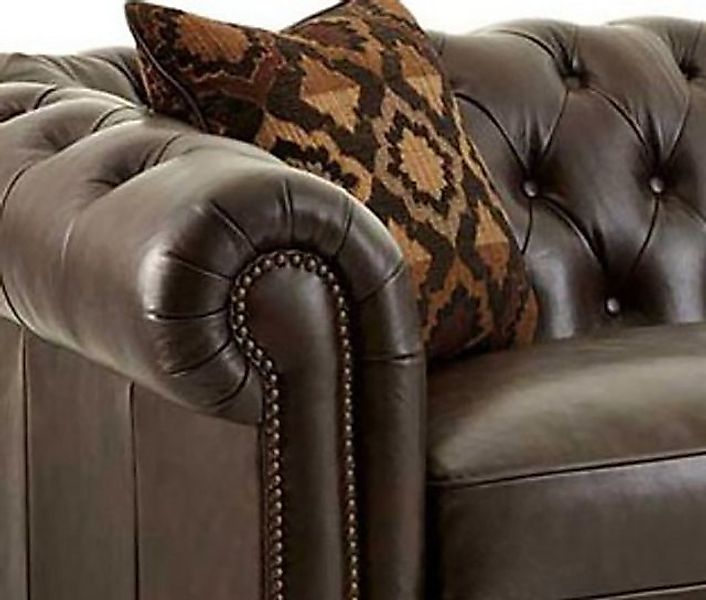 JVmoebel Chesterfield-Sofa Sofagarnitur Sofa Couch Polster 3+2+1 Couch Lede günstig online kaufen