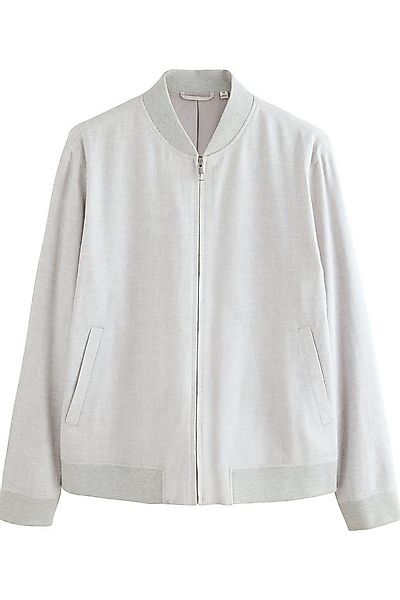 Next Bomberjacke Strukturierte Bomberjacke aus Leinengemisch (1-St) günstig online kaufen