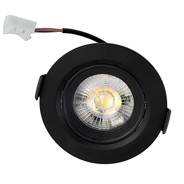LUXULA LED Einbauspot Ø 75mm Einbaustrahler Schwenkbar 7W 600lm 3000K Warmw günstig online kaufen
