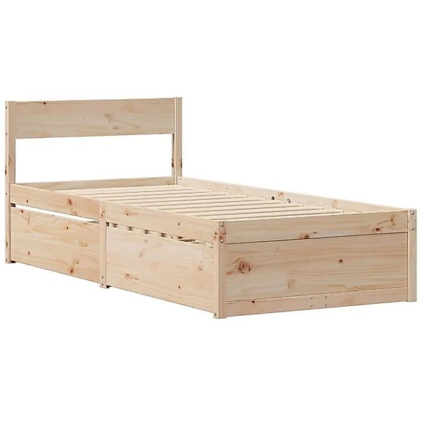 vidaXL Massivholzbett ohne Matratze 90x190 cm Kiefernholz 846804 günstig online kaufen