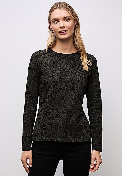 STREET ONE Langarmshirt mit Animal-Print, Leo-Muster günstig online kaufen