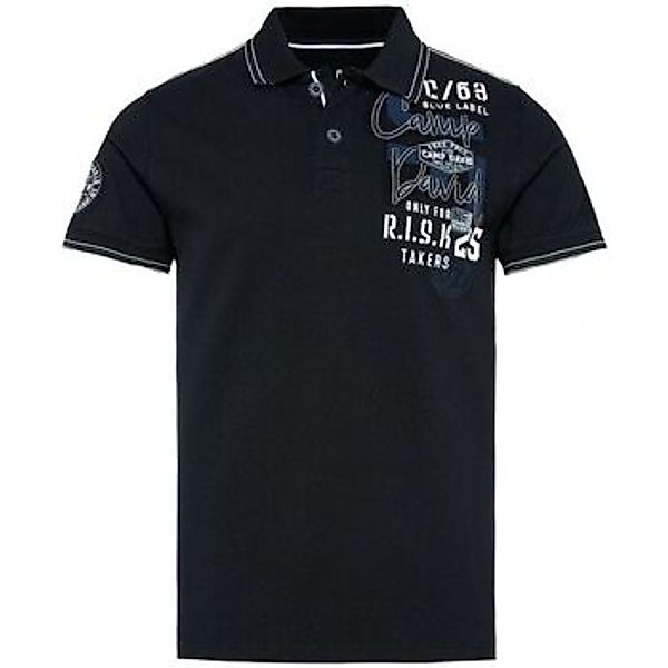 Camp David  T-Shirts & Poloshirts Poloshirt Base Jumping Kurzarmshirt mit P günstig online kaufen