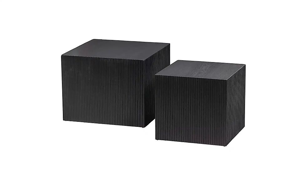 Beistelltisch 2er-Set   ¦ schwarz ¦ Maße (cm): B: 40 H: 37 Tische > Beistel günstig online kaufen