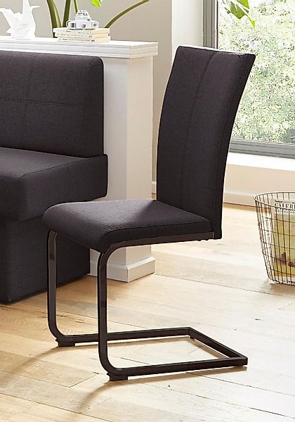 Home affaire Freischwinger "Nils" (Set) 2 Stk. Feinstruktur  Microfaser Stu günstig online kaufen