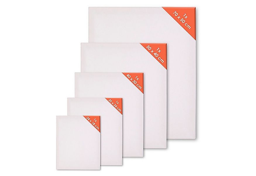 Spetebo Keilrahmen Kunstleinwand grundiertem Leinentuch, geeignet für Öl- u günstig online kaufen