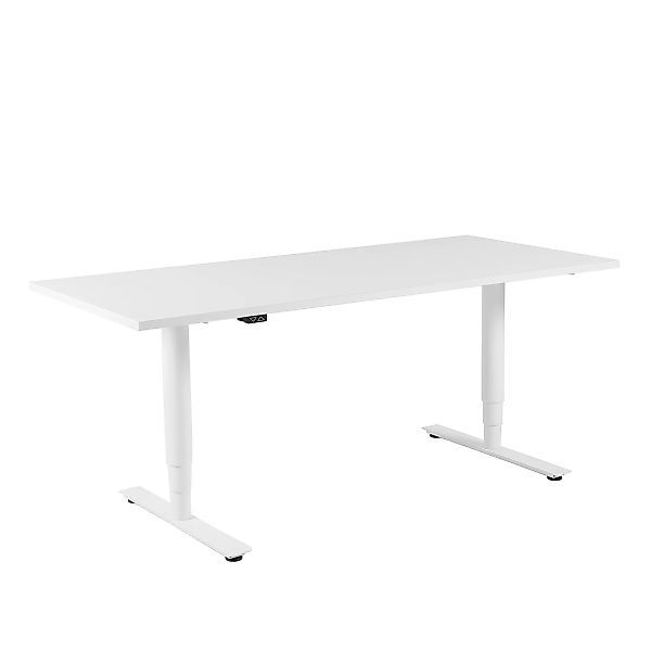 Wagner - W-Life E-Table Schreibtisch H verstellbar 200x80cm - weiß/Tischpla günstig online kaufen