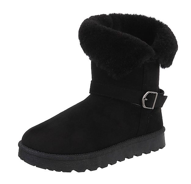 Ital-Design Damen Snowboots Freizeit Snowboots (87452021) Flach Plateaustie günstig online kaufen