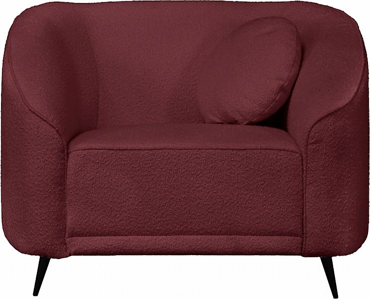 Home affaire Sessel "Ashly" in 3 Bezugsvarianten, Bouclé, Samtoptik und Str günstig online kaufen