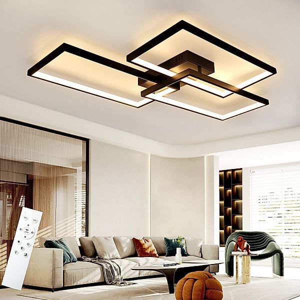 ZMH LED Deckenleuchte Whonzimmer mit Fernbedienung günstig online kaufen