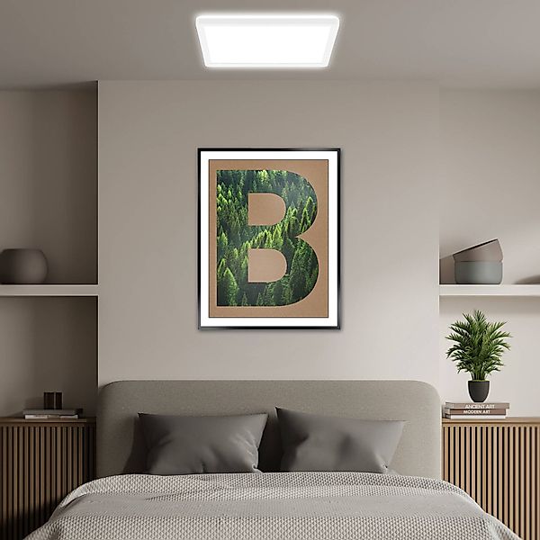 LED-Deckenleuchte Tava A, 29x29 cm, Kunststoff, weiß günstig online kaufen