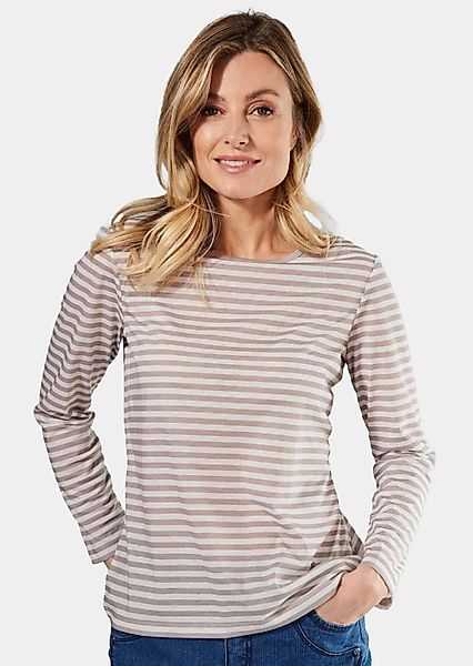 GOLDNER Langarmshirt Ringelshirt mit U-Boot-Ausschnitt günstig online kaufen