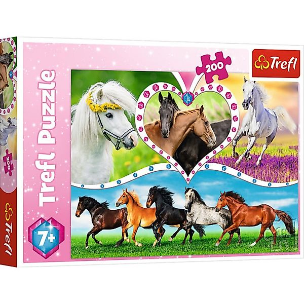 Trefl Puzzle Puzzle Schöne Pferde 200 günstig online kaufen