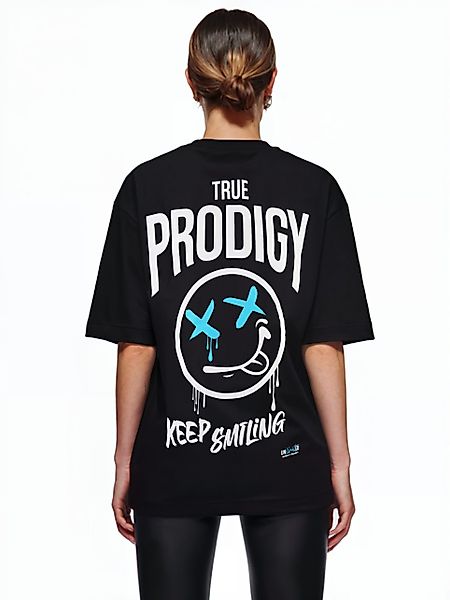 trueprodigy Oversize-Shirt Kenji F Logoprint Rundhals günstig online kaufen