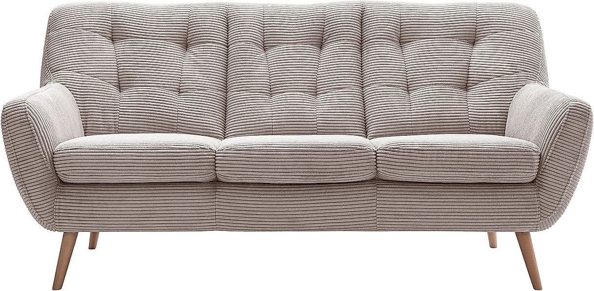 exxpo - sofa fashion 3-Sitzer Scandi, bequem, aufwendige Rückenpolsterung f günstig online kaufen