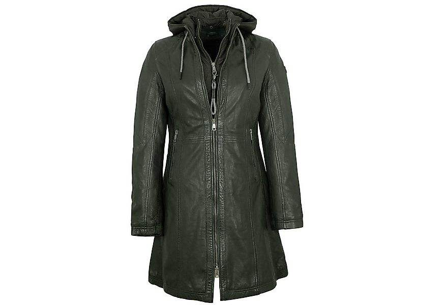 Mauritius Lederjacke MWMilene Mauritius - Damen Ledermantel Kapuze Lammnapp günstig online kaufen