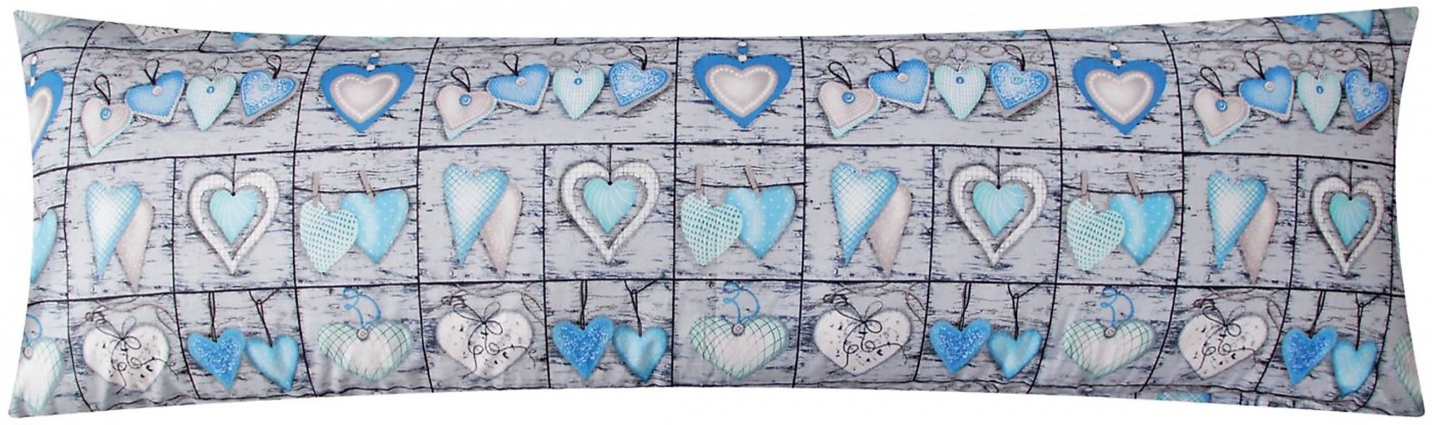 Heubergshop Seitenschläferkissenbezug, (1 Stück), 40x145cm Landhaus Herzen günstig online kaufen