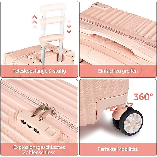 NULSTA Hartschalen-Trolley 3tlg. Hartschalenkofferset, Reisekofferset, Koff günstig online kaufen